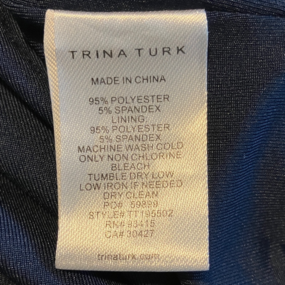 Trina Turk V-Neck Tropical Print Dress Size Medium - Picture 5 of 9